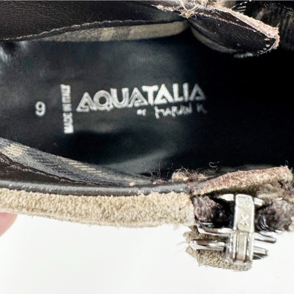 AQUATALIA Marvin K Finn Suede Booties Women ✅ Aquatalia‎ Marvin K Finn Weatherproof TAN Suede Booties sz 9